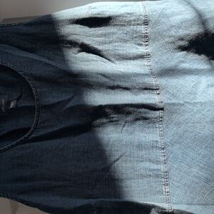 Comfy Blue Denim Sleeveless Dress - Worn Couple Times